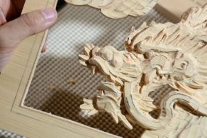 龍パネル | 木彫り広場